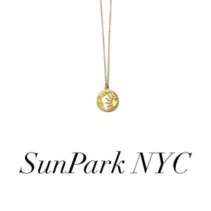 Gold Sun&Moon Charm Necklace